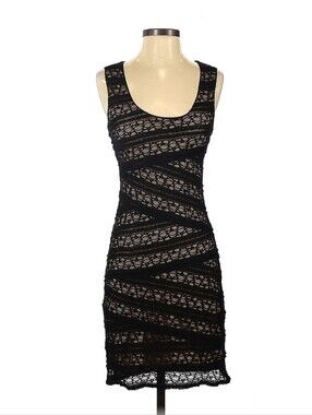 Max Studio Beige and Black Dress